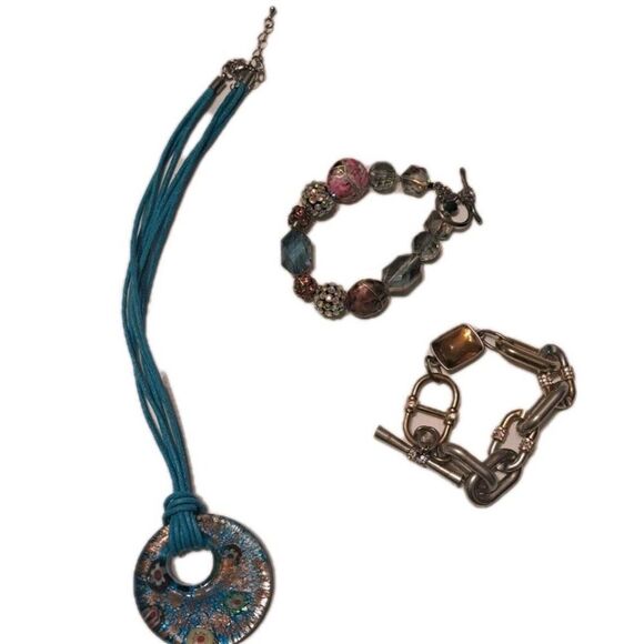 Necklace And Two Bracelets, and SET OF 3 - Picture 1 of 7